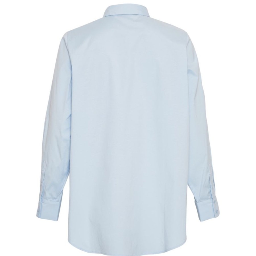 Beklaedning Moss Copenhagen | Danetta Skjorte (Chambray Blue)