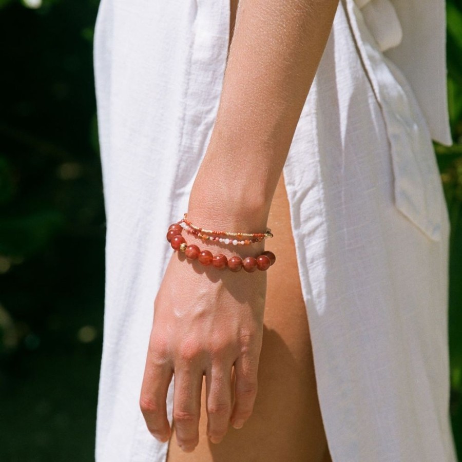 Smykker Anni Lu | Clemence Armband (Caramel)