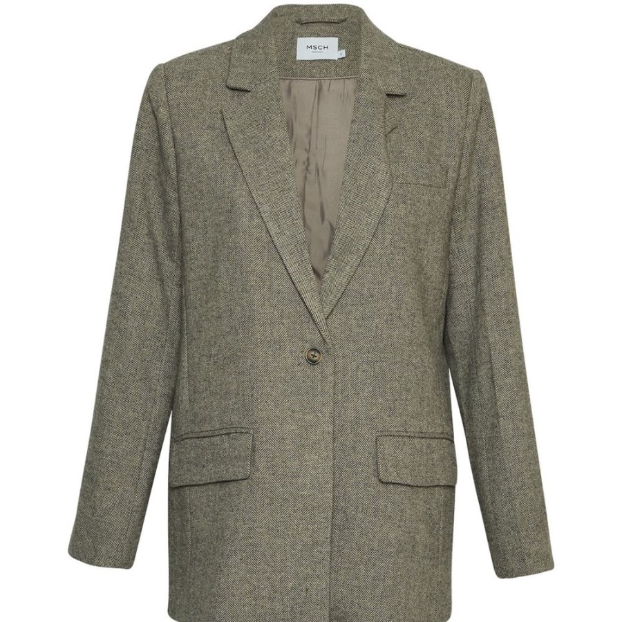 Beklaedning Moss Copenhagen | Illune Blazer (G Metal/F Of Ry)