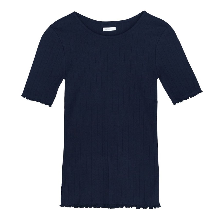 Beklaedning Skall Studio | Edie Tee (Dark Navy)