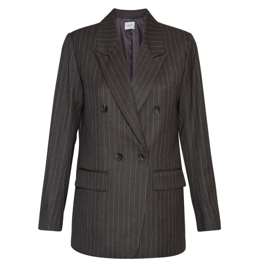 Beklaedning Moss Copenhagen | Marelda Blazer (Dgm/Wht)