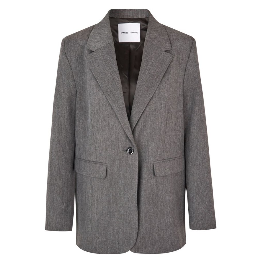 Beklaedning Samsøe u0026 Samsøe | Haven Blazer (Dark Grey Mel)