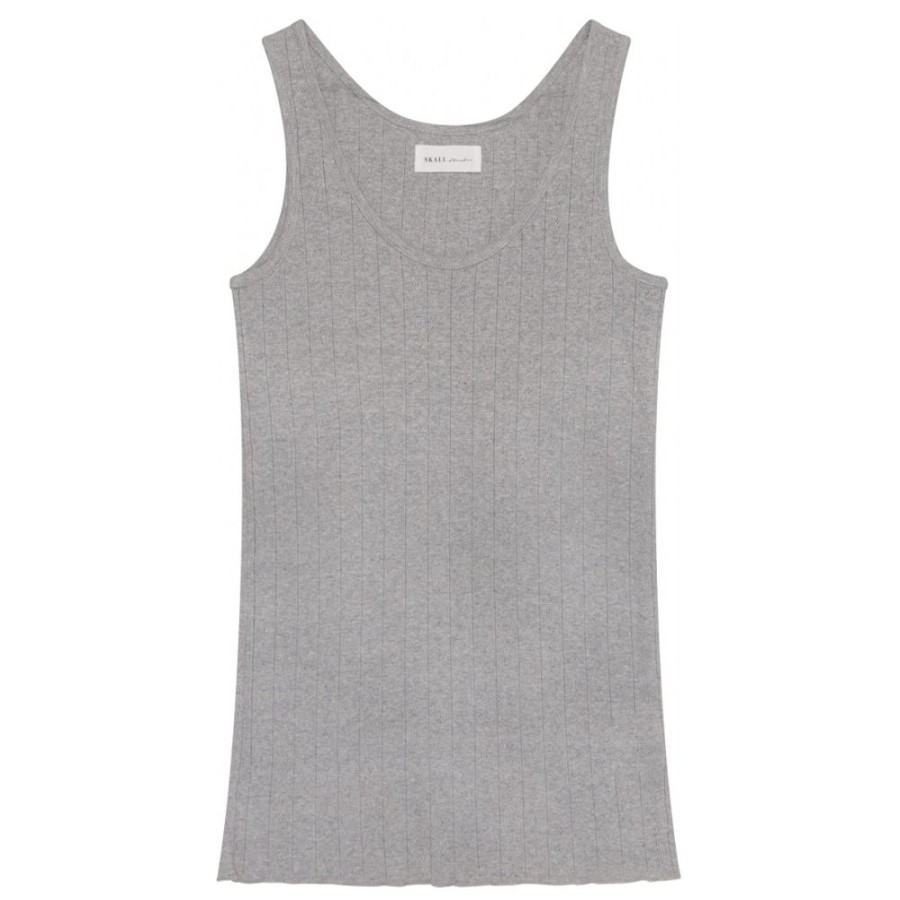 Beklaedning Skall Studio | Edie Top (Grey Melange)