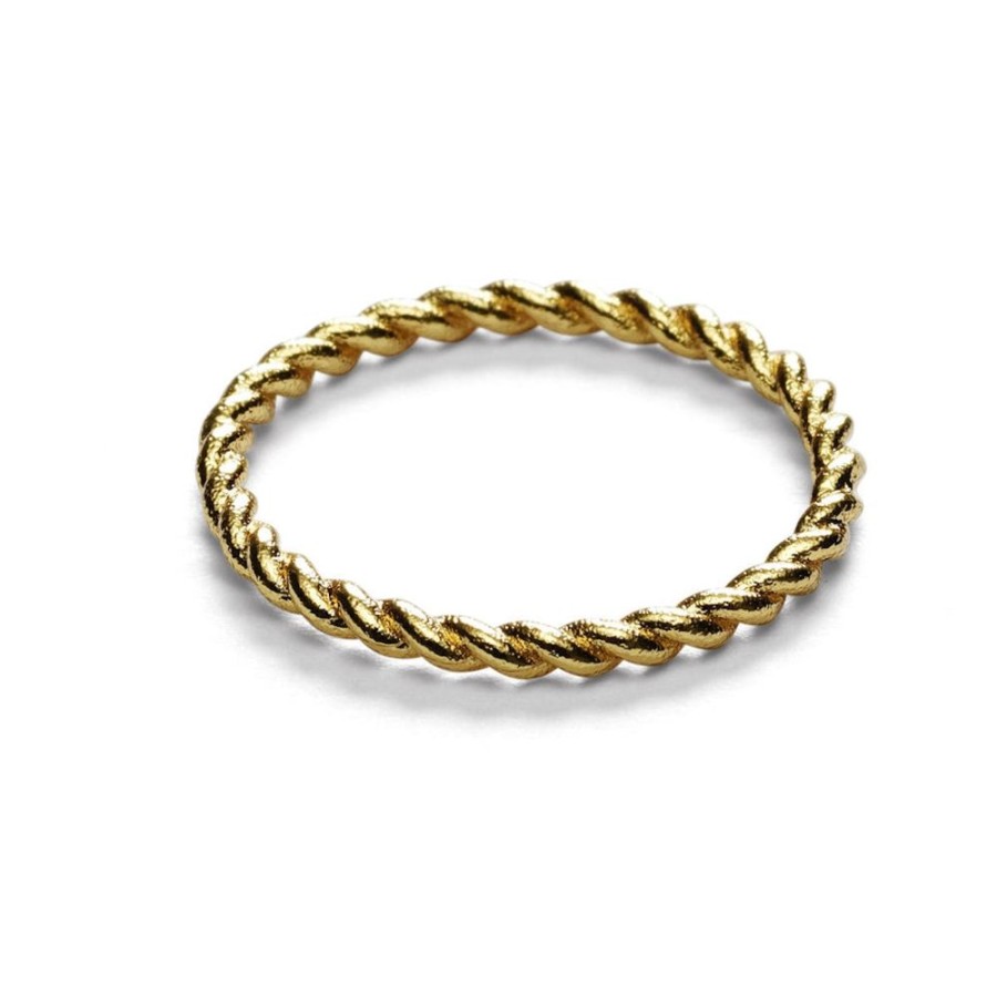 Smykker Anni Lu | Twisted Ring (Guld)