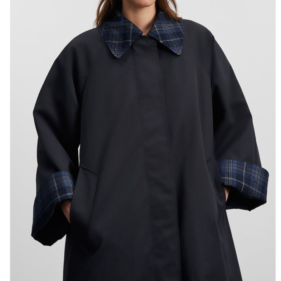 Beklaedning Skall Studio | Gaby Coat (Dark Navy)