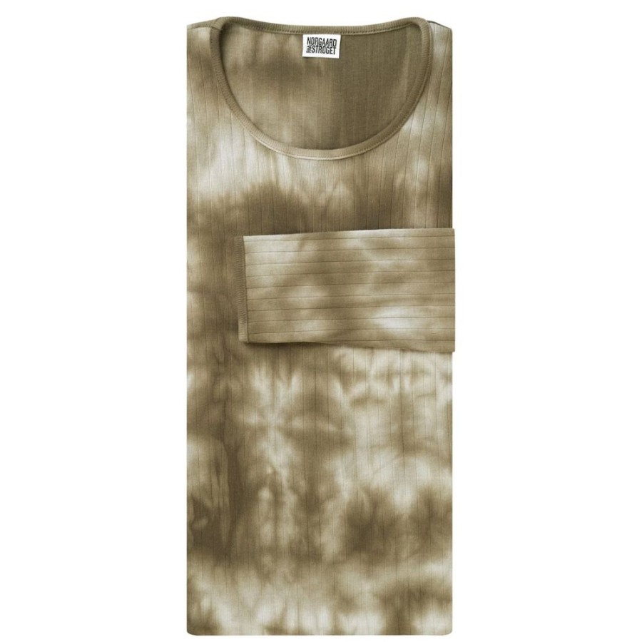 Beklaedning Nørgaard Paa Strøget | 101 Tie Dye Olive (Ekstra Laengde)