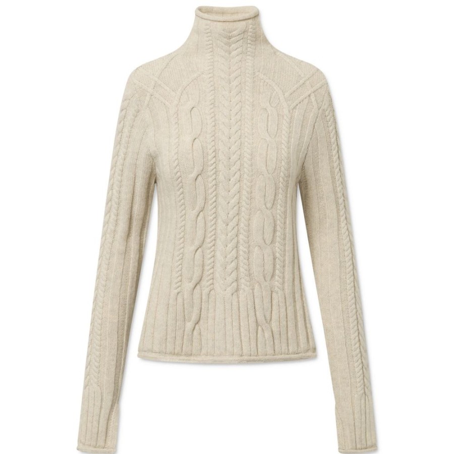 Beklaedning Lovechild 1979 | Della Turtleneck Strik (Oatmeal)