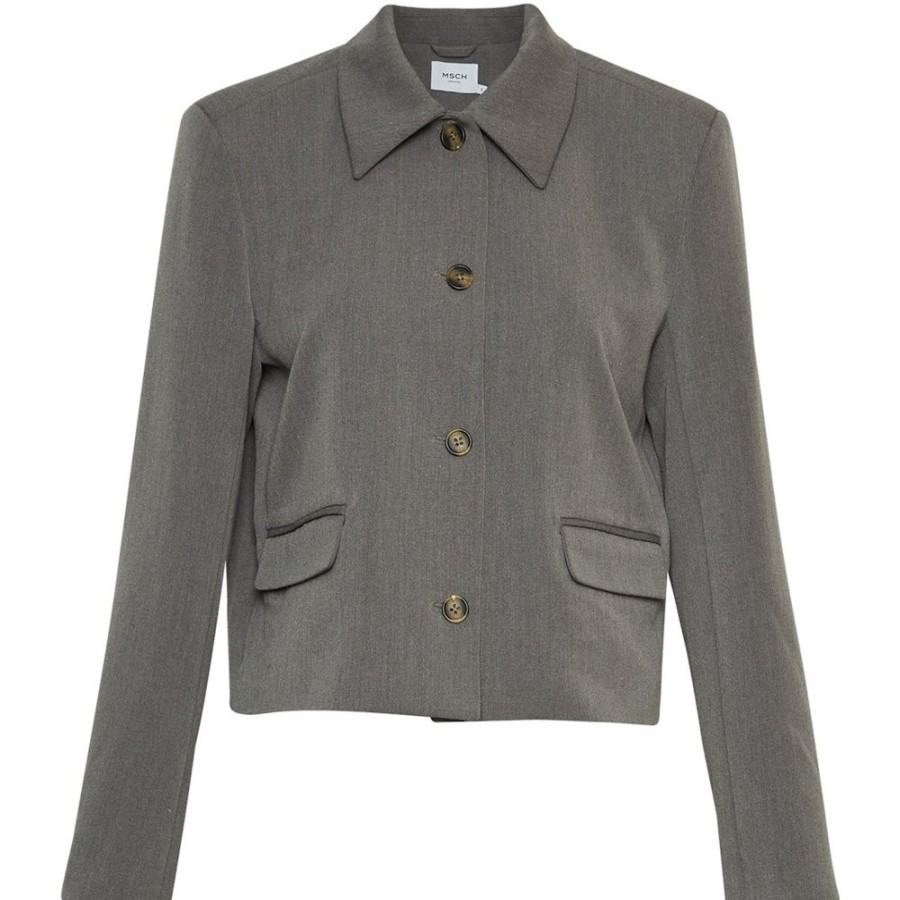 Beklaedning Moss Copenhagen | Henrika Blazer (Grey Melange)