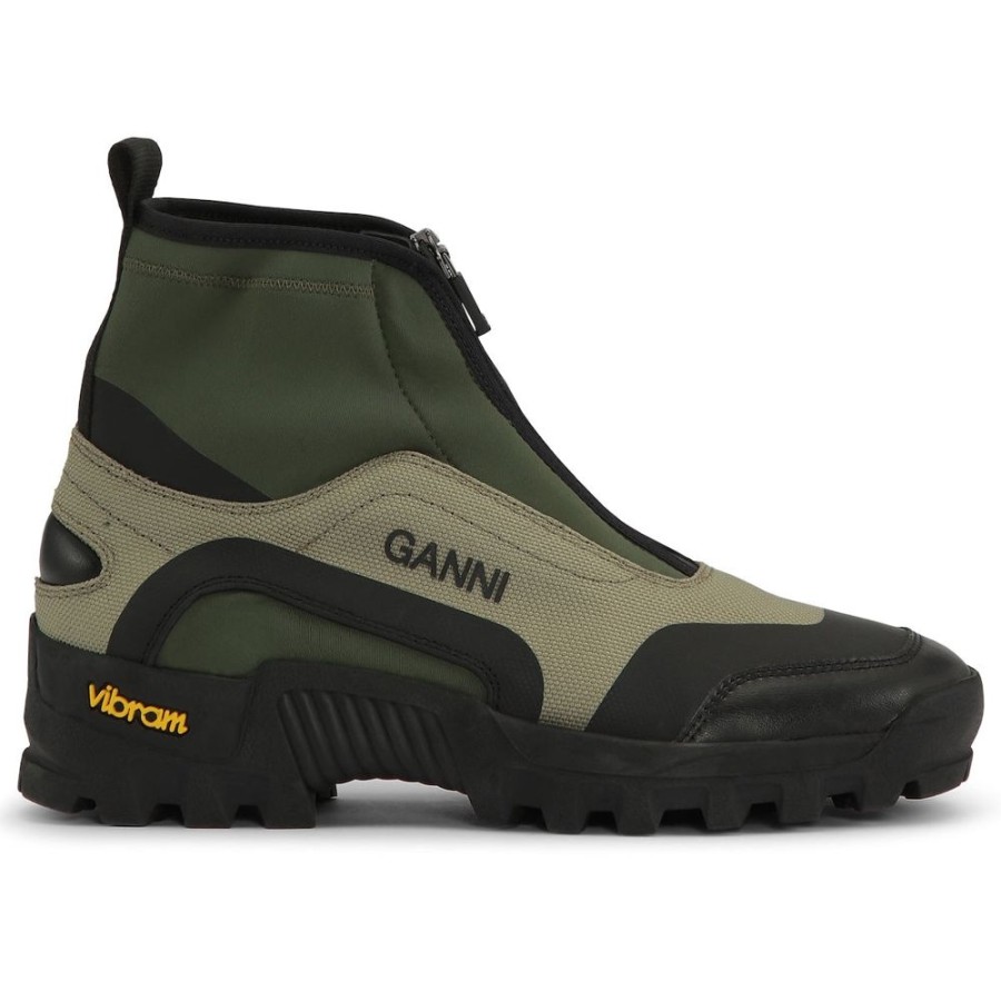 Sko Ganni | Performance High Top Zip Sneaker (Kalamata)