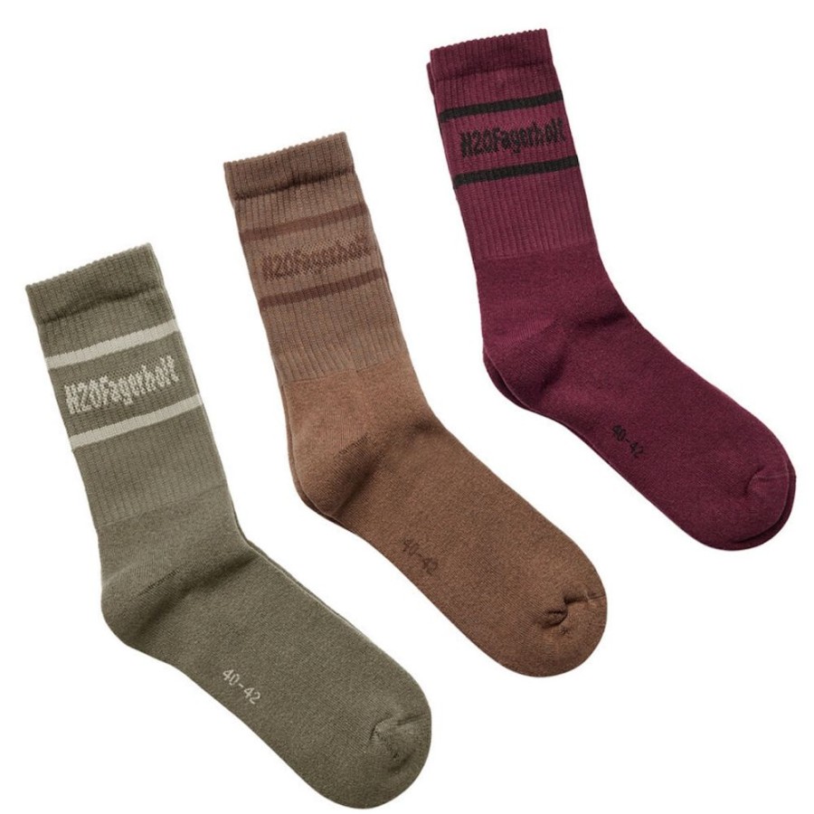 Accessories H2O Fagerholt | New Suck Socks (Earth/Forest Green/Plum Wine)