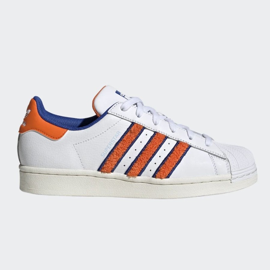 Sko adidas Originals | Superstar Sneakers (White/Orange/Blue)