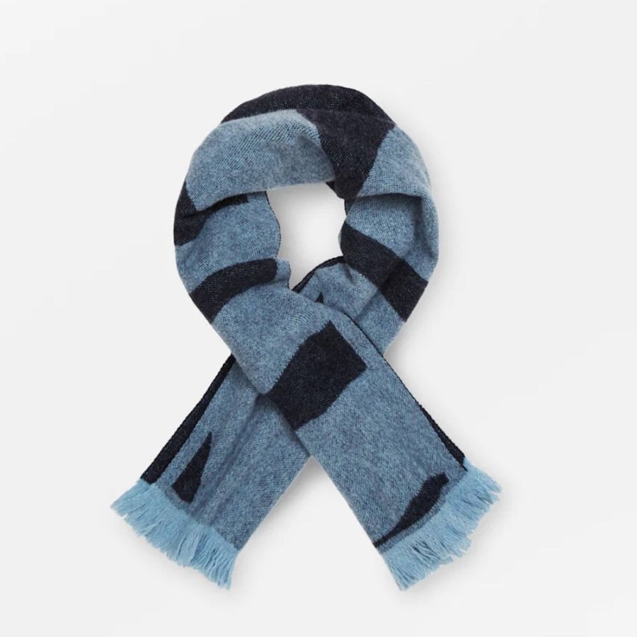 Accessories Skall Studio | Shell Jacquard Mini Torklaede (Blue Jacquard)