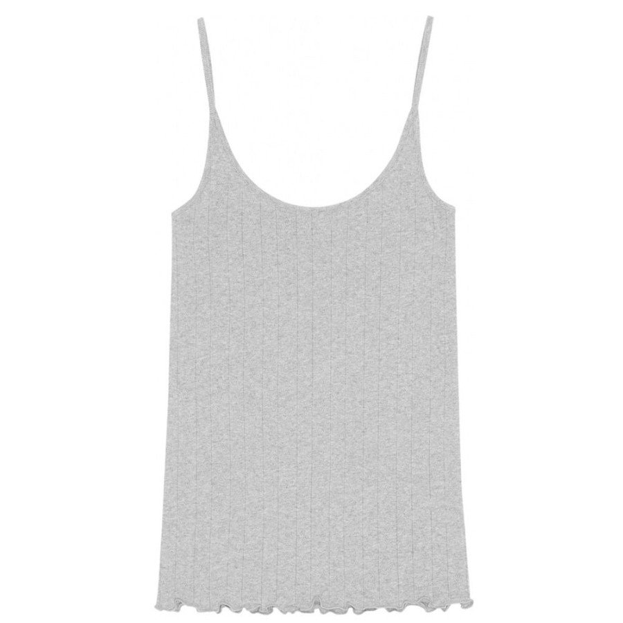 Beklaedning Skall Studio | Edie Cami Top (Grey Melange)