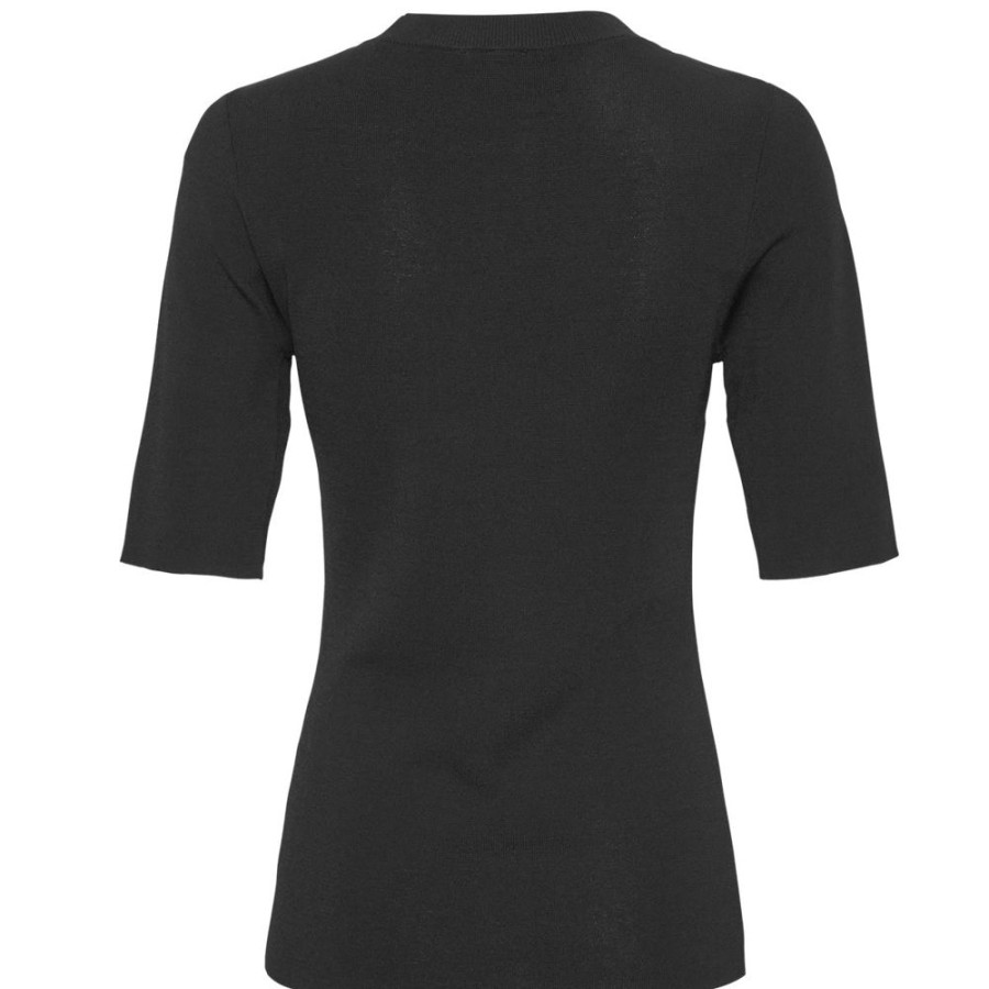 Beklaedning Moss Copenhagen | Marley 2/4 M Bluse (Black)