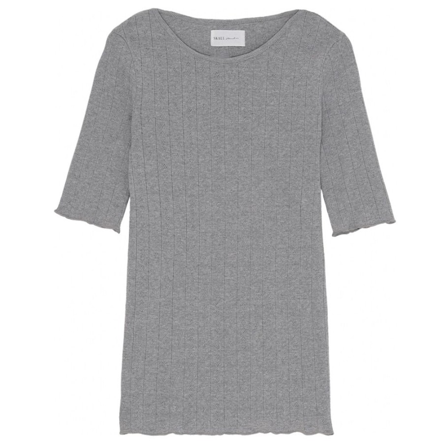 Beklaedning Skall Studio | Edie Tee (Grey Melange)