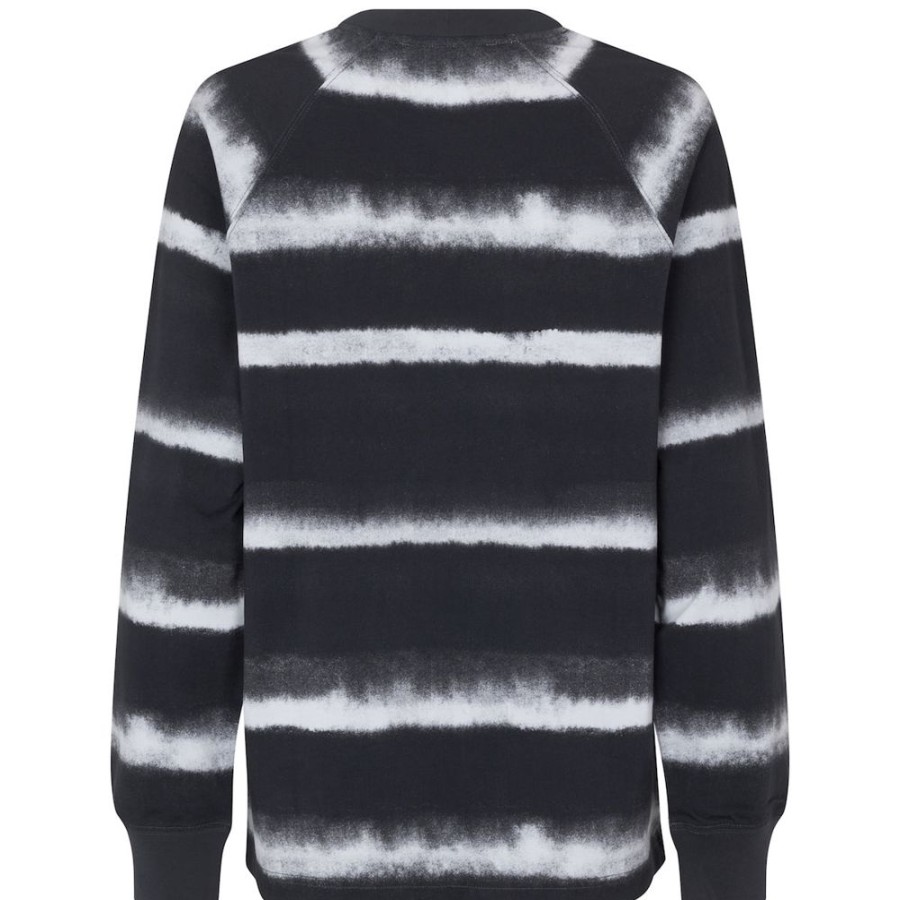 Beklaedning Samsøe u0026 Samsøe | Dianne T-Shirt Ls (Striped Ombre Inkwell)