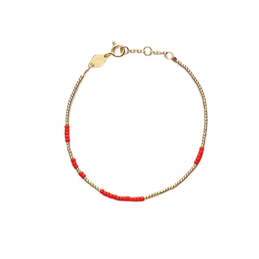 Smykker Anni Lu | Asym Armband (Red)