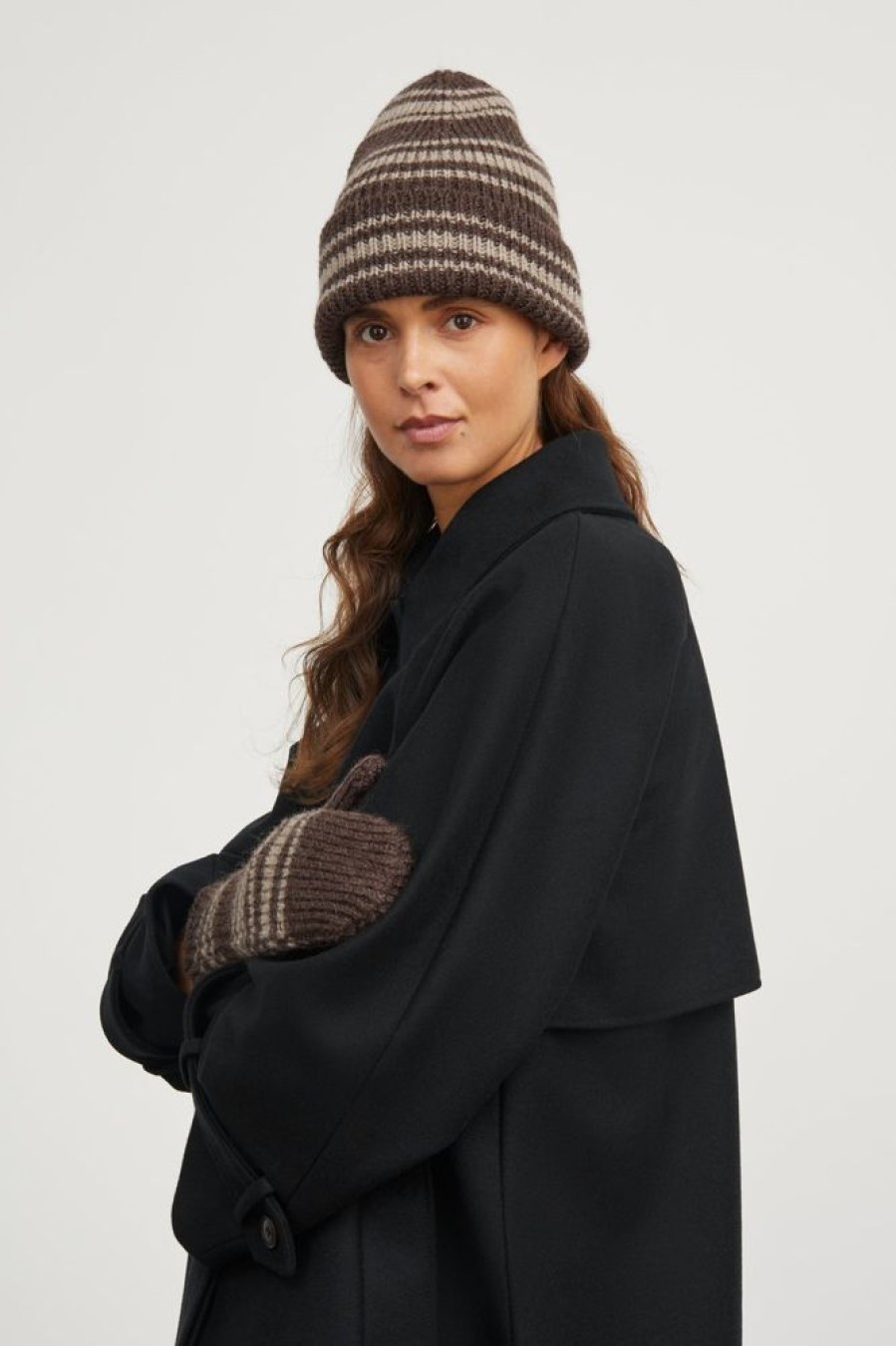 Accessories Skall Studio | Jules Beanie (Brown Stripe)